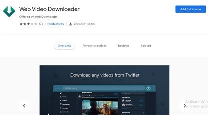Chrome向けの動画ダウンロードツール-Web Video Downloader